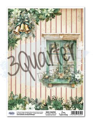 3Quarter Designs - Pine Festivities A4 Rice Paper