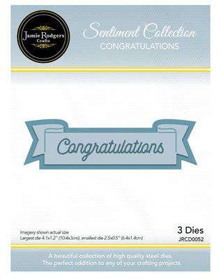 Jamie Rodgers Crafts - Congratulations Sentiment Die Set
