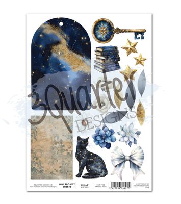 3Quarter Designs - Lunar Horoscopes Mini Project Sheet