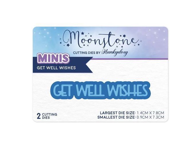 Hunkydory Crafts - Get Well Soon Moonstone Minis Cutting Dies