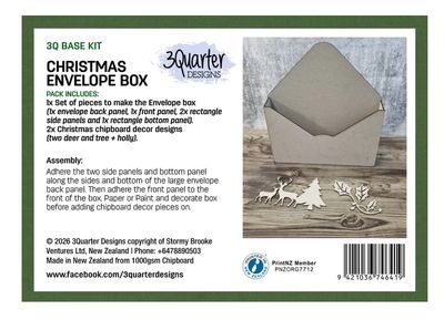 3Quarter Designs - Christmas Envelope Box