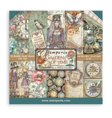 Stamperia - Gardens Of Time 12x12 Paper Pad