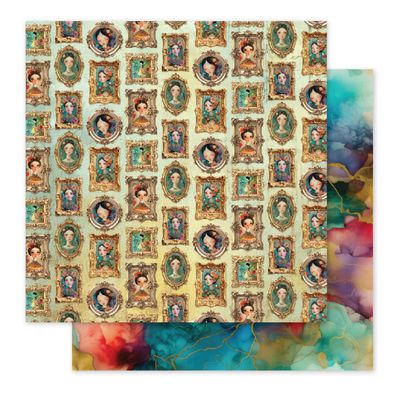 Paper Rose - Portraits In Bloom B 12x12 Single Sheet
