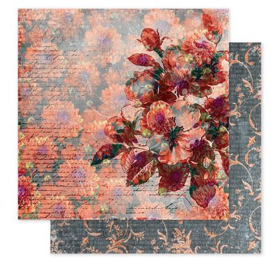 Paper Rose - Portraits In Bloom Basics F 12x12 Single Sheet