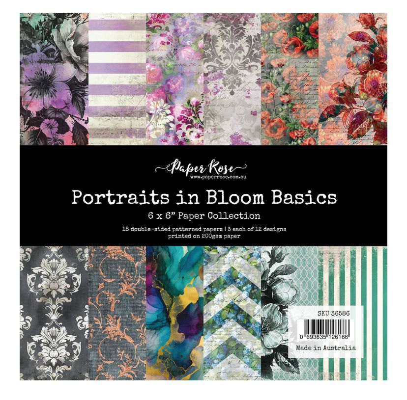 Paper Rose - Portraits In Bloom Basics 6x6 Paper Collection