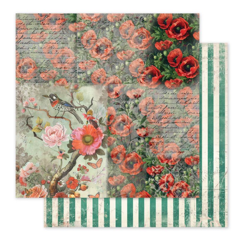 Paper Rose - Portraits In Bloom Basics B 12x12 Single Sheet