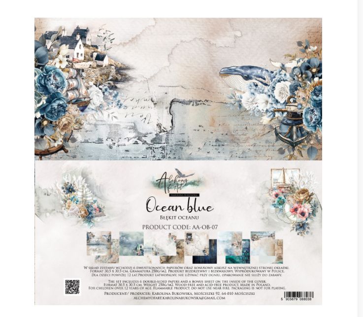Alchemy Of Art - Ocean Blue 12x12 Paper Collection