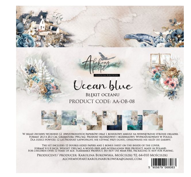 Alchemy Of Art - Ocean Blue 8x8 Paper Collection