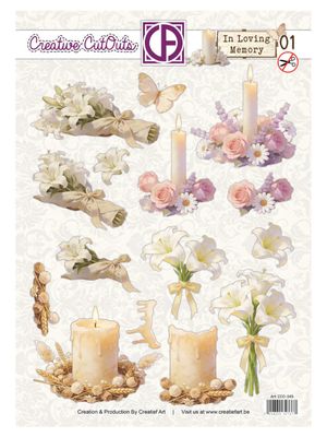 Creatief Art - In Loving Memory 3D Die Cut Sheet 01