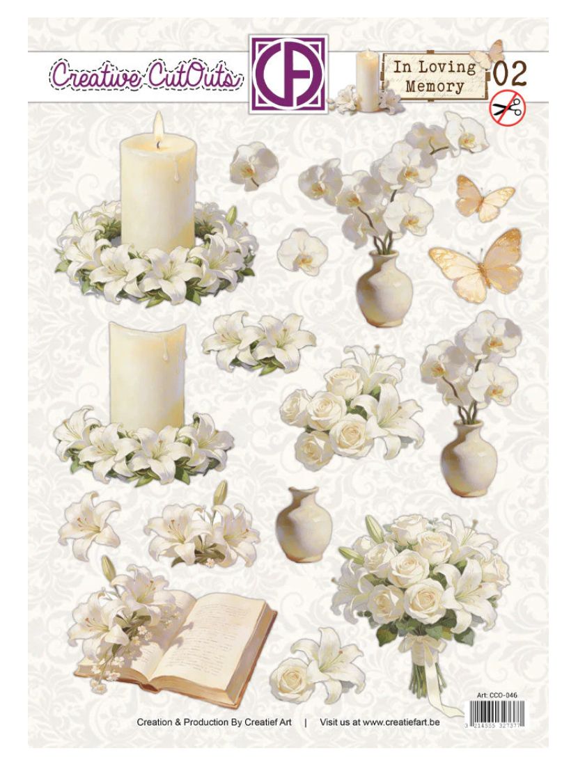 Creatief Art - In Loving Memory 3D Die Cut Sheet 02