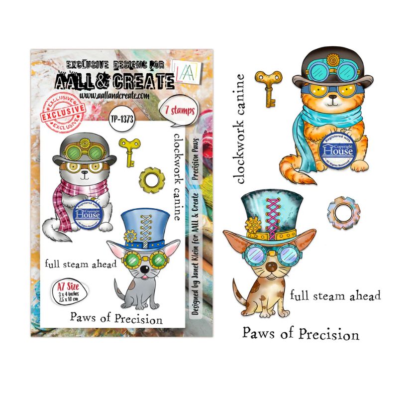 AALL&amp;CREATE - Precision Paws A7 Stamp Set