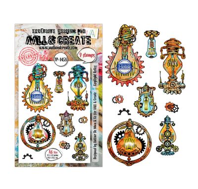 AALL&CREATE - Coglight Relics A6 Stamp Set AALL&CREATE - Coglight Relics A6 Stamp Set