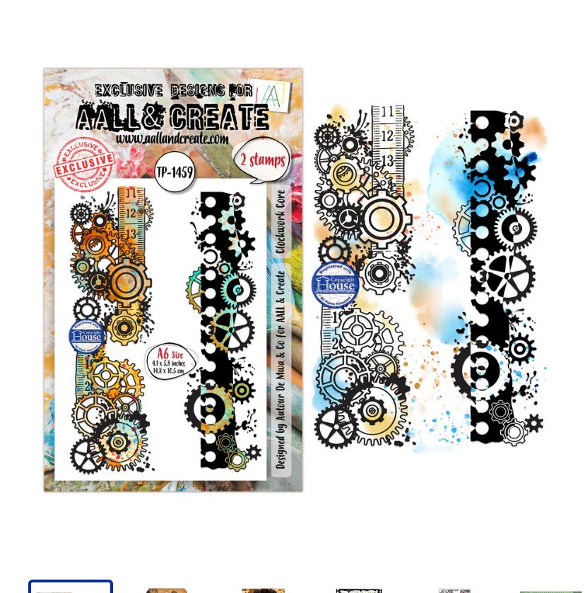 AALL&amp;CREATE - Clockwork Core A6 Stamp Set
