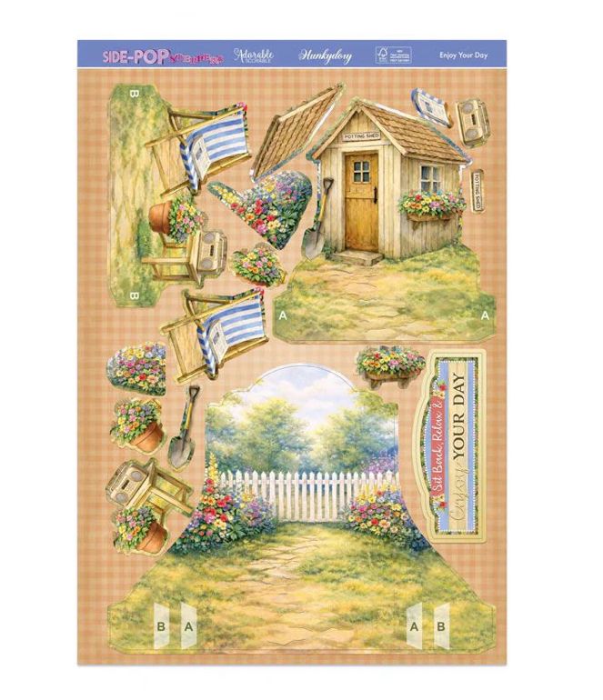 Hunkydory Crafts - Enjoy Your Day  Side Pop Stepper Card