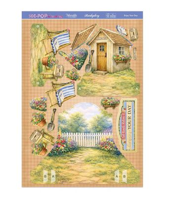 Hunkydory Crafts - Enjoy Your Day  Side Pop Stepper Card