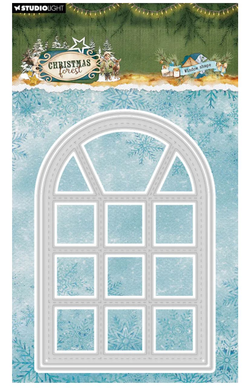 SL - Christmas Forest Window Shape Cutting Dies 2 Pcs