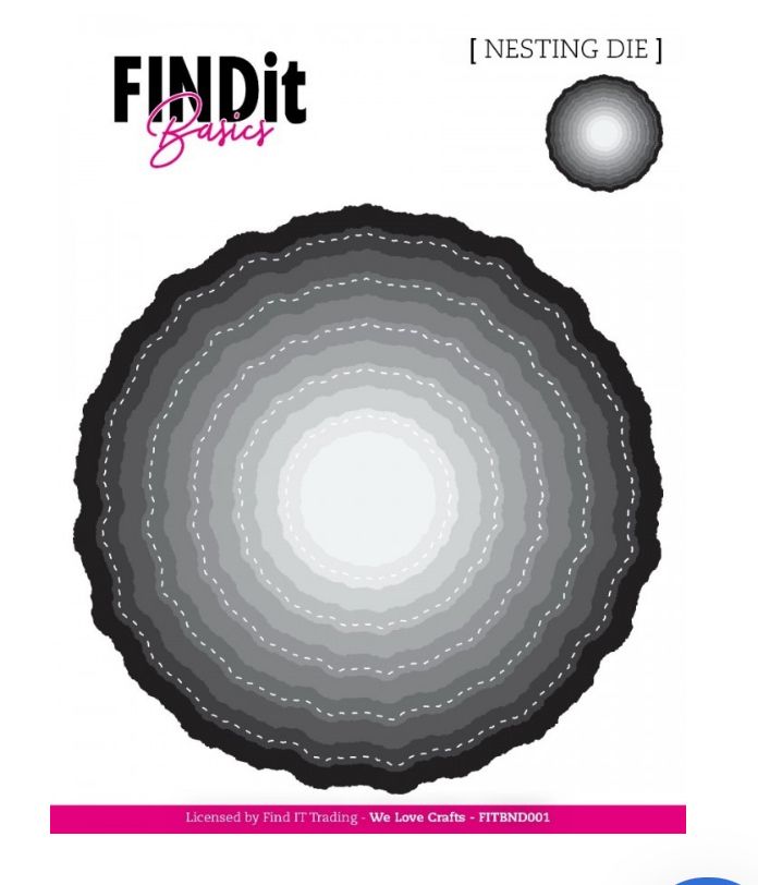 Find It Trading - Basics Nesting Dies Stitched Wavy Circles