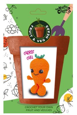 Find It Trading - Knitty Critters Fruit &amp; Veg Heads Carrot Cake