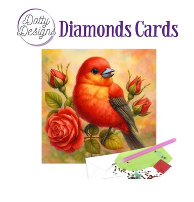 Find It Trading - Dotty Designs Diamond Red Bird Card Kit
