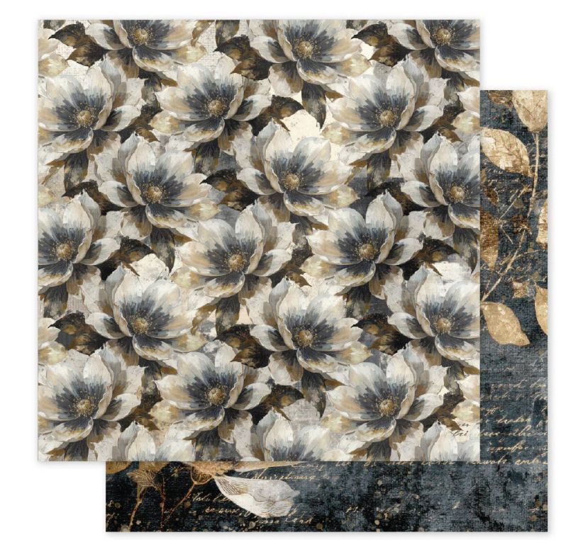 Paper Rose - Ink &amp; Ivory E 12x12 Single Sheet