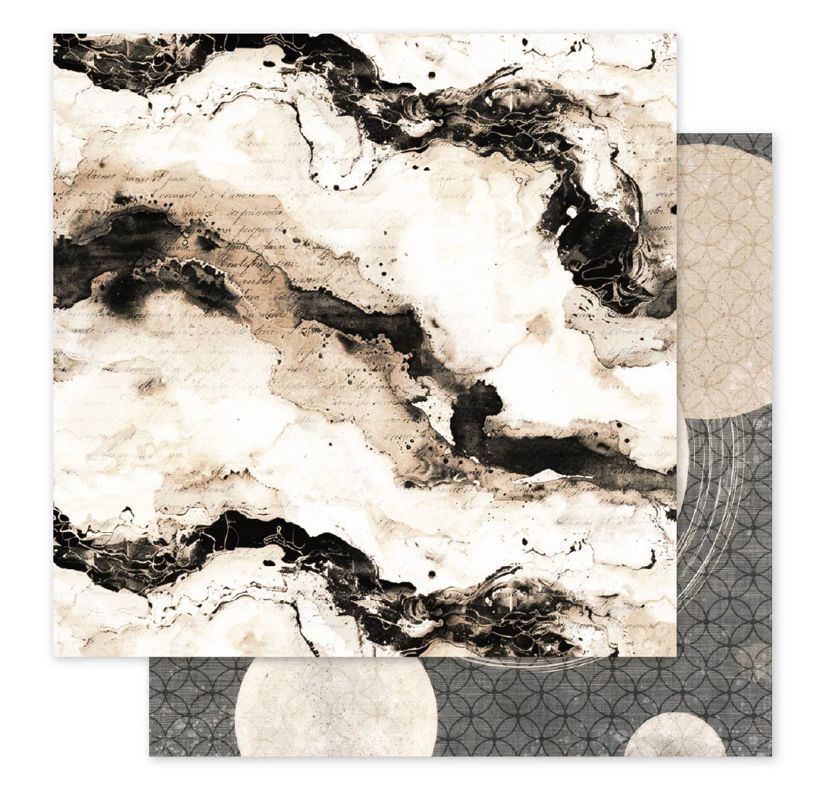 Paper Rose - Ink &amp; Ivory Basics C 12x12 Single Sheet
