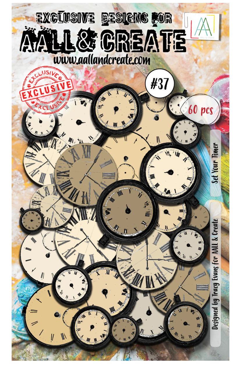 AAL&amp;CREATE - Ephemera Die Cuts, Set Your Timer #37
