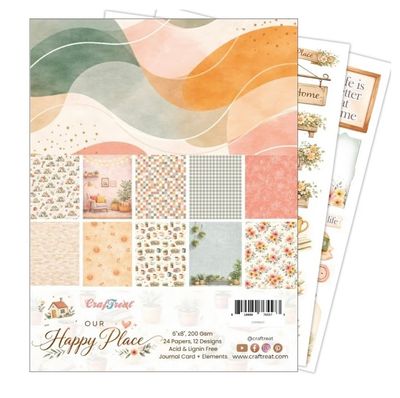 Craftreat - Our Happy Place 6x8 Paper Pad