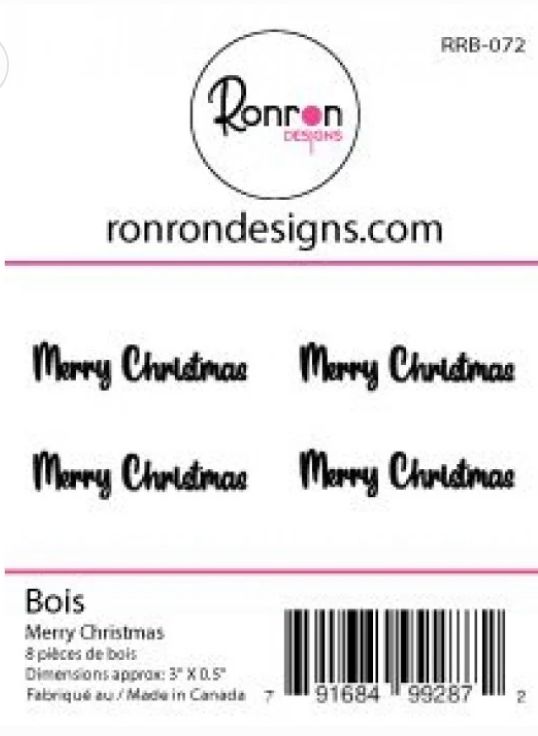 Ron Ron Designs - Wood Merry Christmas