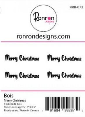 Ron Ron Designs - Wood Merry Christmas
