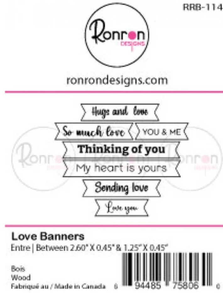 Ron Ron Designs - Wood Love Banners