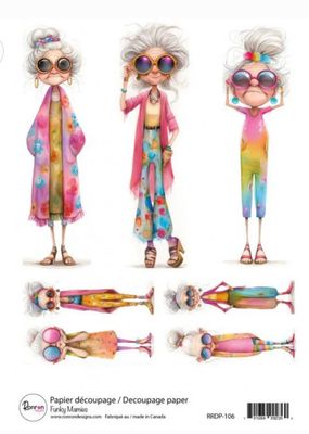 Ron Ron Designs - Rice Paper, Funky Mamies