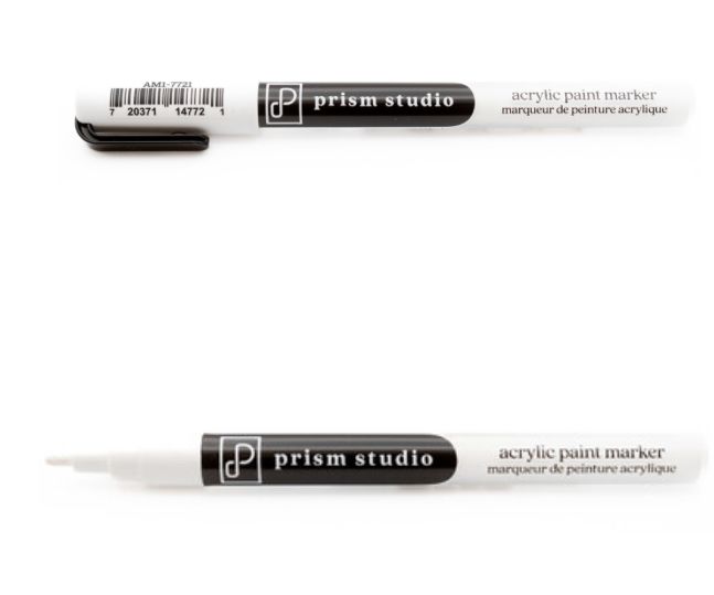 Prism Studio - Fine Point Acrylic Marker,  White