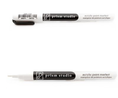 Prism Studio - Fine Point Acrylic Marker,  White