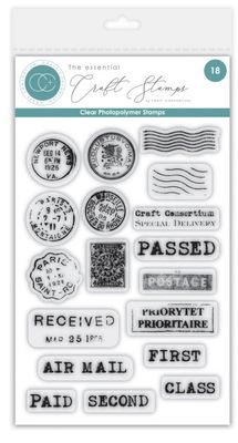 Craft Consortium - Postage Clear Stamp