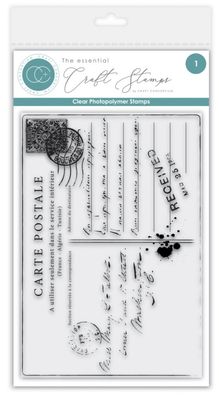 Craft Consortium - Old Postcard Clear Stamp