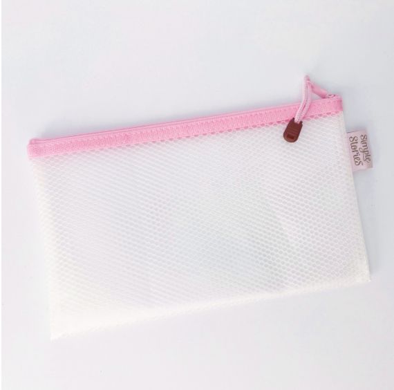 Simple Stories - 10x16 Small Mesh Pouch Hot Pink 1pc