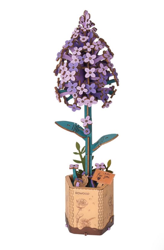 Rowood 3D Wooden Puzzles - Lilac