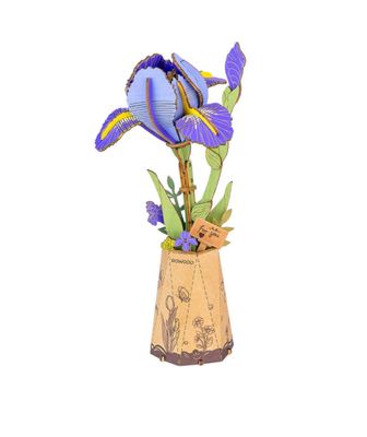 Rowood 3D Wooden Puzzles - Purple Iris
