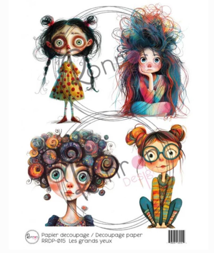Ron Ron Designs - The Big Eyes Rice Paper