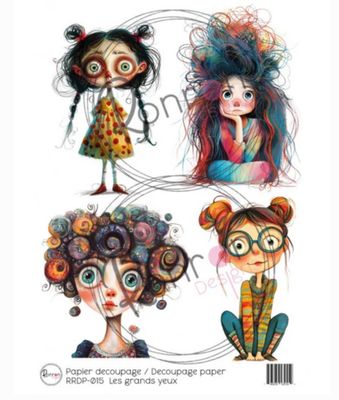 Ron Ron Designs - The Big Eyes Rice Paper