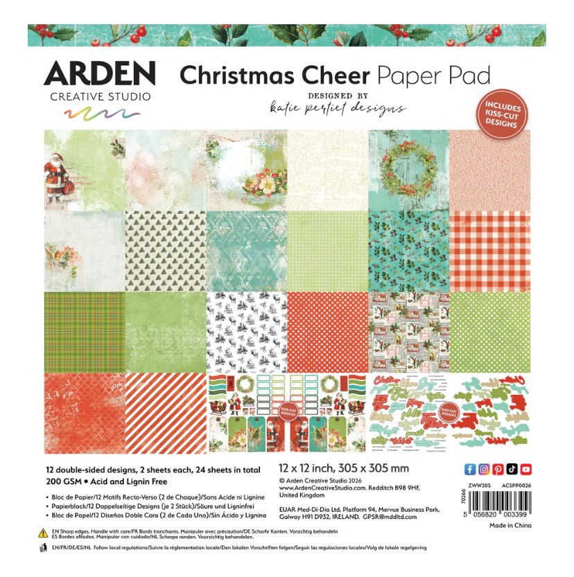 Arden Creative Studio - Christmas Cheer 12x12 Paper Pad