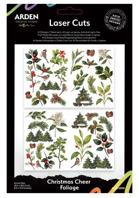 Arden Creative Studio - Christmas Cheer Foliage Lazer Cuts