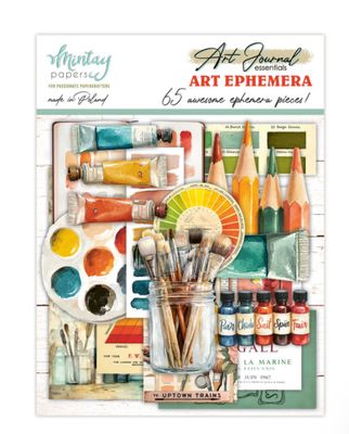 Mintay - Art Journal Ephemera Pack, Art (65pc)
