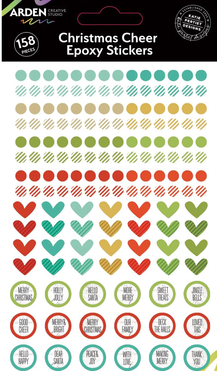 Arden Creative Studio - Christmas Cheer Epoxy Cheer Stickers