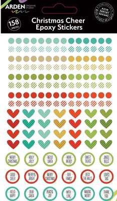 Arden Creative Studio - Christmas Cheer Epoxy Cheer Stickers