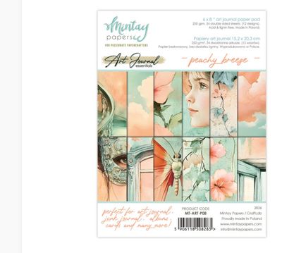 Mintay - Peachy Breeze 6x8 Art Journal Paper Pad