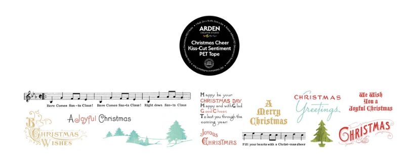Arden Creative Studio - Christmas Cheer Kiss Cut Sentiments PET Tape