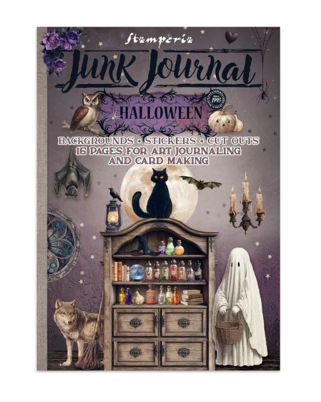 Stamperia - Halloween Junk Journal Ephemera/Stickers 16pgs