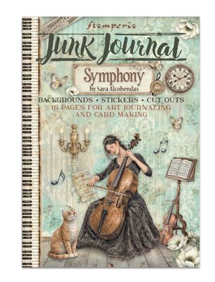 Stamperia - Symphony Junk Journal Ephemera/Sticker 16pgs