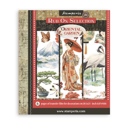 Stamperia - Oriental Garden,  Decorative Rub-On Selection